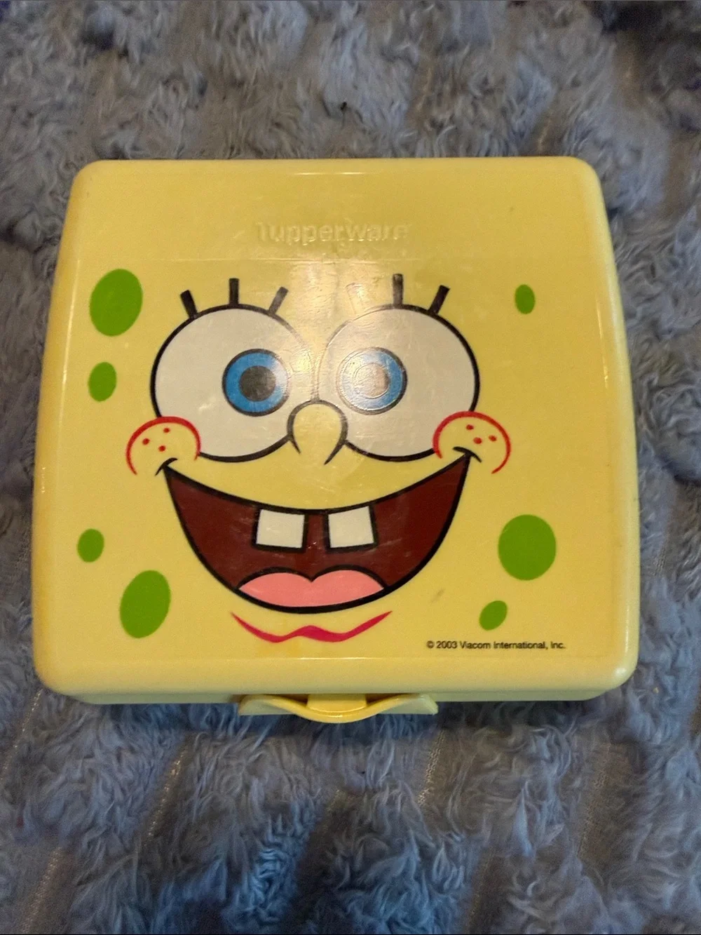 Tupperware SpongeBob Yellow and Green Snack Case